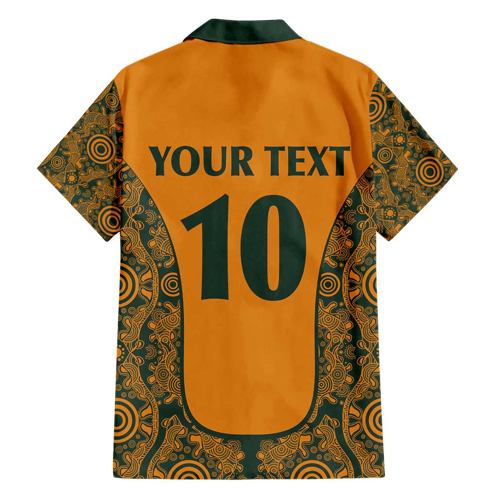 Custom Australia Rugby Championship 2024 Hawaiian Shirt Aboriginal Art Tattoo Pattern LT03 - Polynesian Pride