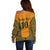 Custom Australia Rugby Championship 2024 Off Shoulder Sweater Aboriginal Art Tattoo Pattern