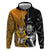 Custom New Zealand and Australia Rugby Championship 2024 Hoodie Maori Warrior and Kangaroo Mascot with Fern Aboriginal