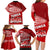 Tonga Rugby Family Matching Long Sleeve Bodycon Dress and Hawaiian Shirt Sipi Tau Dance Ngatu Pattern LT03 - Polynesian Pride