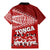 Tonga Rugby Family Matching Mermaid Dress and Hawaiian Shirt Sipi Tau Dance Ngatu Pattern LT03 - Polynesian Pride