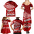 Tonga Rugby Family Matching Summer Maxi Dress and Hawaiian Shirt Sipi Tau Dance Ngatu Pattern LT03 - Polynesian Pride