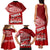 Tonga Rugby Family Matching Tank Maxi Dress and Hawaiian Shirt Sipi Tau Dance Ngatu Pattern LT03 - Polynesian Pride