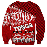 Tonga Rugby Sweatshirt Sipi Tau Dance Ngatu Pattern LT03 - Polynesian Pride