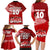 Personalised Tonga Rugby Family Matching Long Sleeve Bodycon Dress and Hawaiian Shirt Sipi Tau Dance Ngatu Pattern LT03 - Polynesian Pride