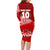 Personalised Tonga Rugby Family Matching Long Sleeve Bodycon Dress and Hawaiian Shirt Sipi Tau Dance Ngatu Pattern LT03 - Polynesian Pride