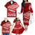 Personalised Tonga Rugby Family Matching Off Shoulder Long Sleeve Dress and Hawaiian Shirt Sipi Tau Dance Ngatu Pattern LT03 - Polynesian Pride