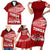 Personalised Tonga Rugby Family Matching Short Sleeve Bodycon Dress and Hawaiian Shirt Sipi Tau Dance Ngatu Pattern LT03 - Polynesian Pride