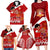 Tonga Rugby Family Matching Long Sleeve Bodycon Dress and Hawaiian Shirt Sipi Tau Dance Coat of Arms Ngatu Pattern LT03 - Polynesian Pride