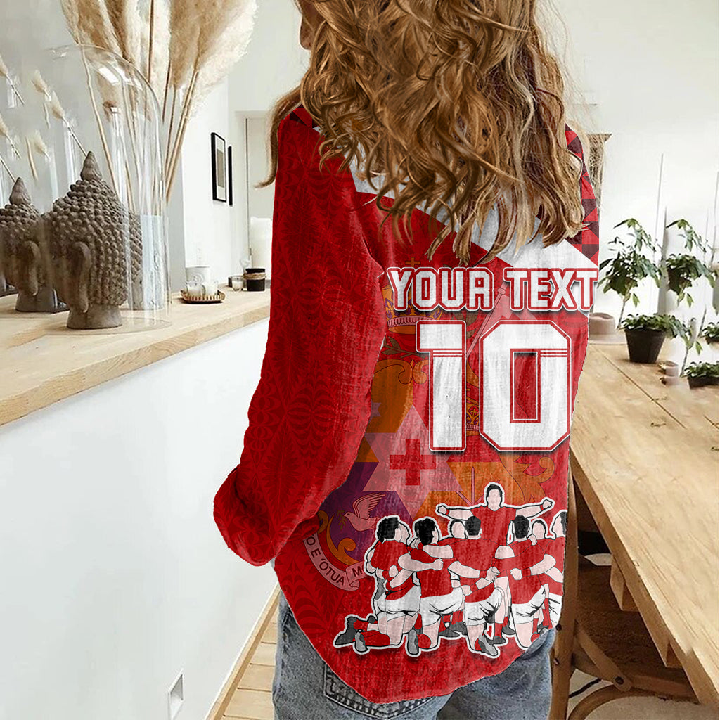 personalised-tonga-rugby-women-casual-shirt-sipi-tau-dance-coat-of-arms-ngatu-pattern