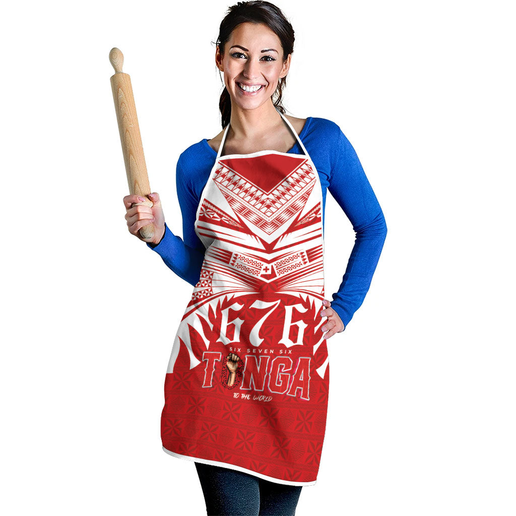 Tonga Rugby Apron Sipi Tau - Six Seven Six to the World LT03 - Polynesian Pride