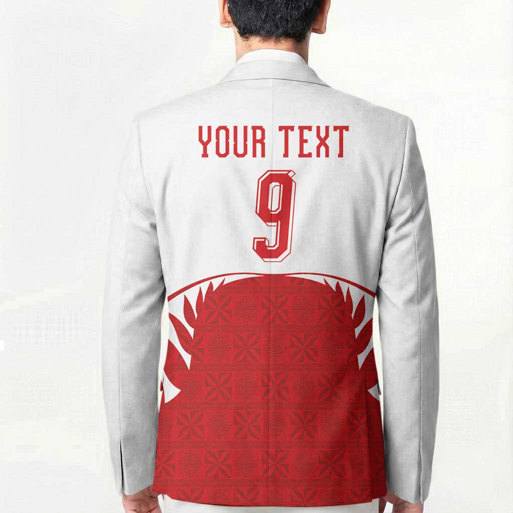 Tonga Rugby Custom Blazer Sipi Tau - Six Seven Six to the World LT03 - Polynesian Pride