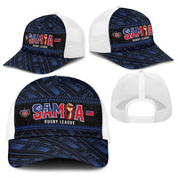 Toa Samoa Rugby Baseball Net Cap Siva Tau - Samoan Warriors Pacific Pattern