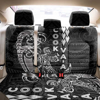 Cook Islands Vaa Polynesian Art Tattoo Back Car Seat Cover Black Color