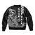 Cook Islands Vaa Polynesian Art Tattoo Bomber Jacket Black Color