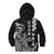 Cook Islands Vaa Polynesian Art Tattoo Kid Hoodie Black Color