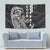 Cook Islands Vaa Polynesian Art Tattoo Tapestry Black Color