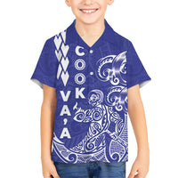 Cook Islands Va'a Polynesian Art Tattoo Hawaiian Shirt Blue Color LT03 - Polynesian Pride