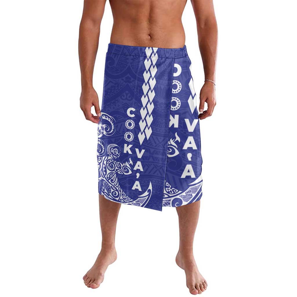 Cook Islands Va'a Polynesian Art Tattoo Lavalava Blue Color LT03 Blue - Polynesian Pride