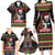 Personalized New Zealand Meri Kirihimete Family Matching Long Sleeve Bodycon Dress and Hawaiian Shirt Maori Warrior with Rugby Christmas Tree LT03 - Polynesian Pride