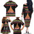 Personalized New Zealand Meri Kirihimete Family Matching Off Shoulder Long Sleeve Dress and Hawaiian Shirt Maori Warrior with Rugby Christmas Tree LT03 - Polynesian Pride