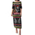 Personalized New Zealand Meri Kirihimete Puletasi Maori Warrior with Rugby Christmas Tree LT03 Long Dress Black - Polynesian Pride