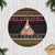 Personalized New Zealand Christmas Tree Skirt Maori Warrior with Rugby Christmas Tree LT03 Black - Polynesian Pride