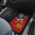 The Kingitanga - Maori King Movement Car Mats Ko Te Mana Motuhake Emblem with Moko and Polynesian Art Tattoo