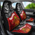 The Kingitanga - Maori King Movement Car Seat Cover Ko Te Mana Motuhake Emblem with Moko and Polynesian Art Tattoo