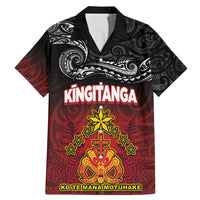 Personalised The Kingitanga - Maori King Movement Family Matching Mermaid Dress and Hawaiian Shirt Ko Te Mana Motuhake Emblem with Silver Ferns and Polynesian Art Tattoo