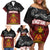 Personalised The Kingitanga - Maori King Movement Family Matching Off Shoulder Short Dress and Hawaiian Shirt Ko Te Mana Motuhake Emblem with Silver Ferns and Polynesian Art Tattoo