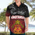 Personalised The Kingitanga - Maori King Movement Hawaiian Shirt Ko Te Mana Motuhake Emblem with Silver Ferns and Polynesian Art Tattoo