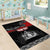 Personalised The Kingitanga - Maori King Movement Area Rug Te Paki-o-Matariki with Silver Ferns and Polynesian Art Tattoo