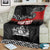 Personalised The Kingitanga - Maori King Movement Blanket Te Paki-o-Matariki with Silver Ferns and Polynesian Art Tattoo