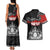 Personalised The Kingitanga - Maori King Movement Couples Matching Tank Maxi Dress and Hawaiian Shirt Te Paki-o-Matariki with Silver Ferns and Polynesian Art Tattoo