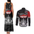 Personalised The Kingitanga - Maori King Movement Couples Matching Tank Maxi Dress and Long Sleeve Button Shirt Te Paki-o-Matariki with Silver Ferns and Polynesian Art Tattoo