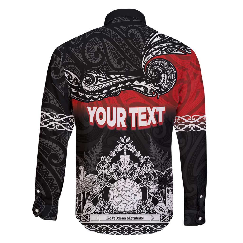 Personalised The Kingitanga - Maori King Movement Family Matching Off Shoulder Short Dress and Hawaiian Shirt Te Paki-o-Matariki with Silver Ferns and Polynesian Art Tattoo