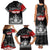 Personalised The Kingitanga - Maori King Movement Family Matching Tank Maxi Dress and Hawaiian Shirt Te Paki-o-Matariki with Silver Ferns and Polynesian Art Tattoo