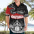 Personalised The Kingitanga - Maori King Movement Hawaiian Shirt Te Paki-o-Matariki with Silver Ferns and Polynesian Art Tattoo