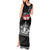 Personalised The Kingitanga - Maori King Movement Tank Maxi Dress Te Paki-o-Matariki with Silver Ferns and Polynesian Art Tattoo