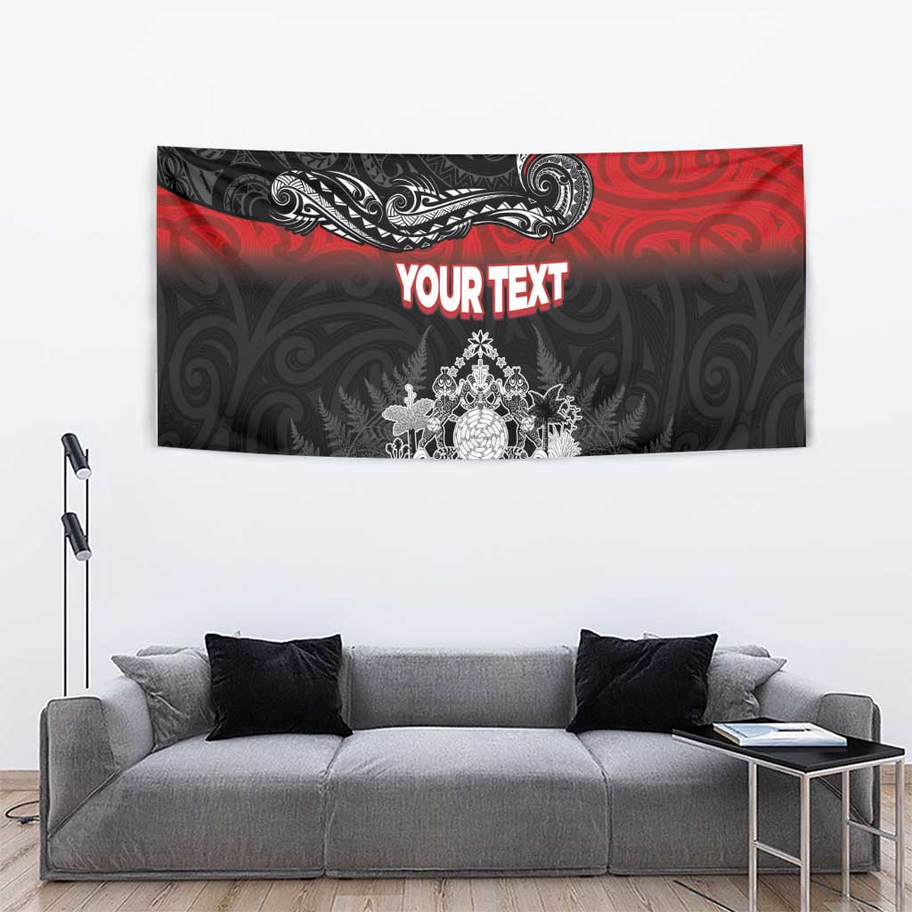 Personalised The Kingitanga - Maori King Movement Tapestry Te Paki-o-Matariki with Silver Ferns and Polynesian Art Tattoo