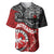 Maori Kotahitanga Baseball Jersey Aotearoa Spirit with Maori Mask and Polynesian Art Tattoo