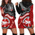 Maori Kotahitanga Hoodie Dress Aotearoa Spirit with Maori Mask and Polynesian Art Tattoo