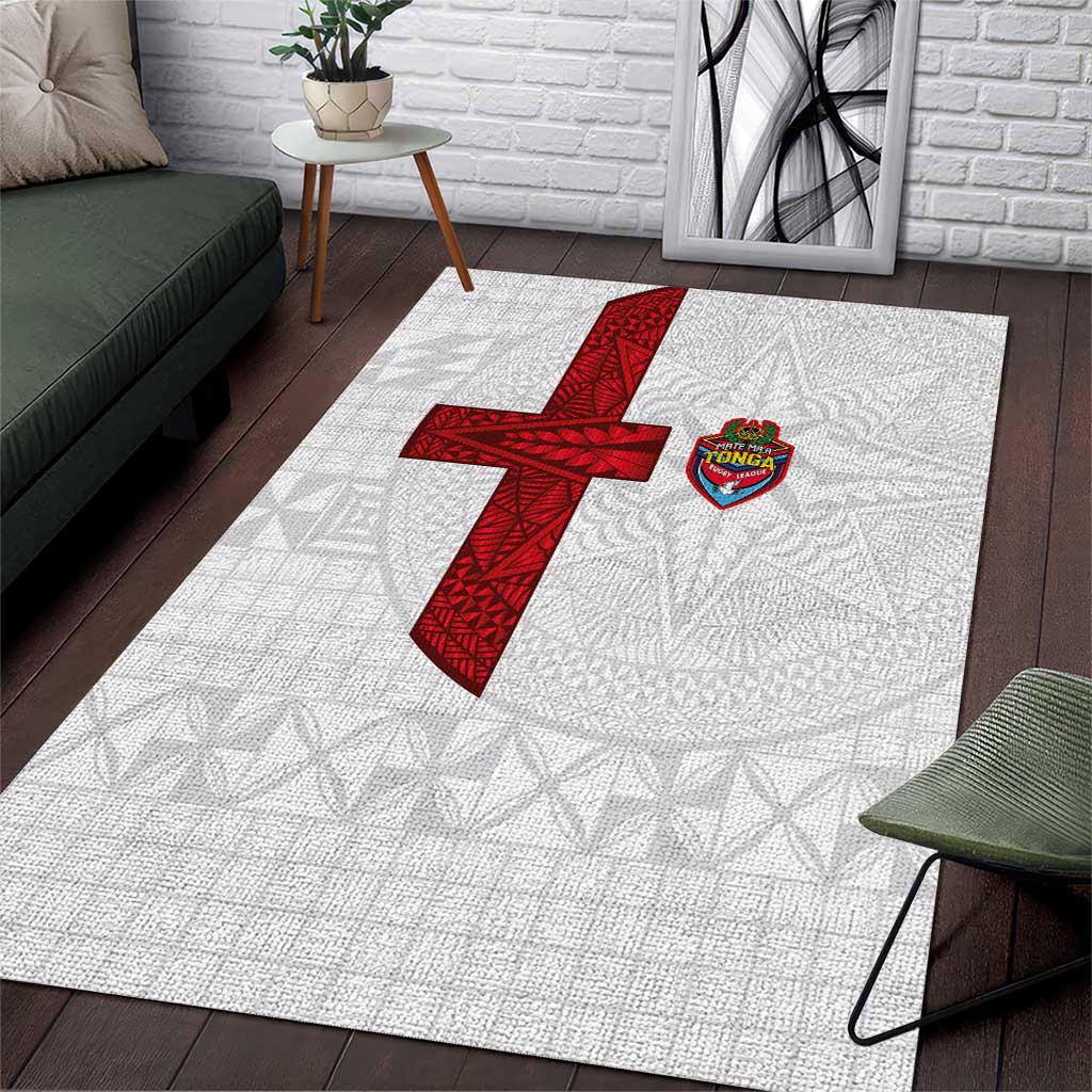 Tonga Ngatu Art Rugby Mate Ma'a Area Rug - Polynesian Pride