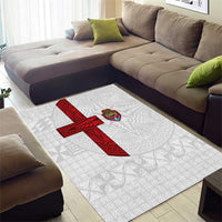 Tonga Ngatu Art Rugby Mate Ma'a Area Rug - Polynesian Pride