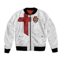 Custom Tonga Ngatu Art Rugby Mate Ma'a Bomber Jacket - Polynesian Pride