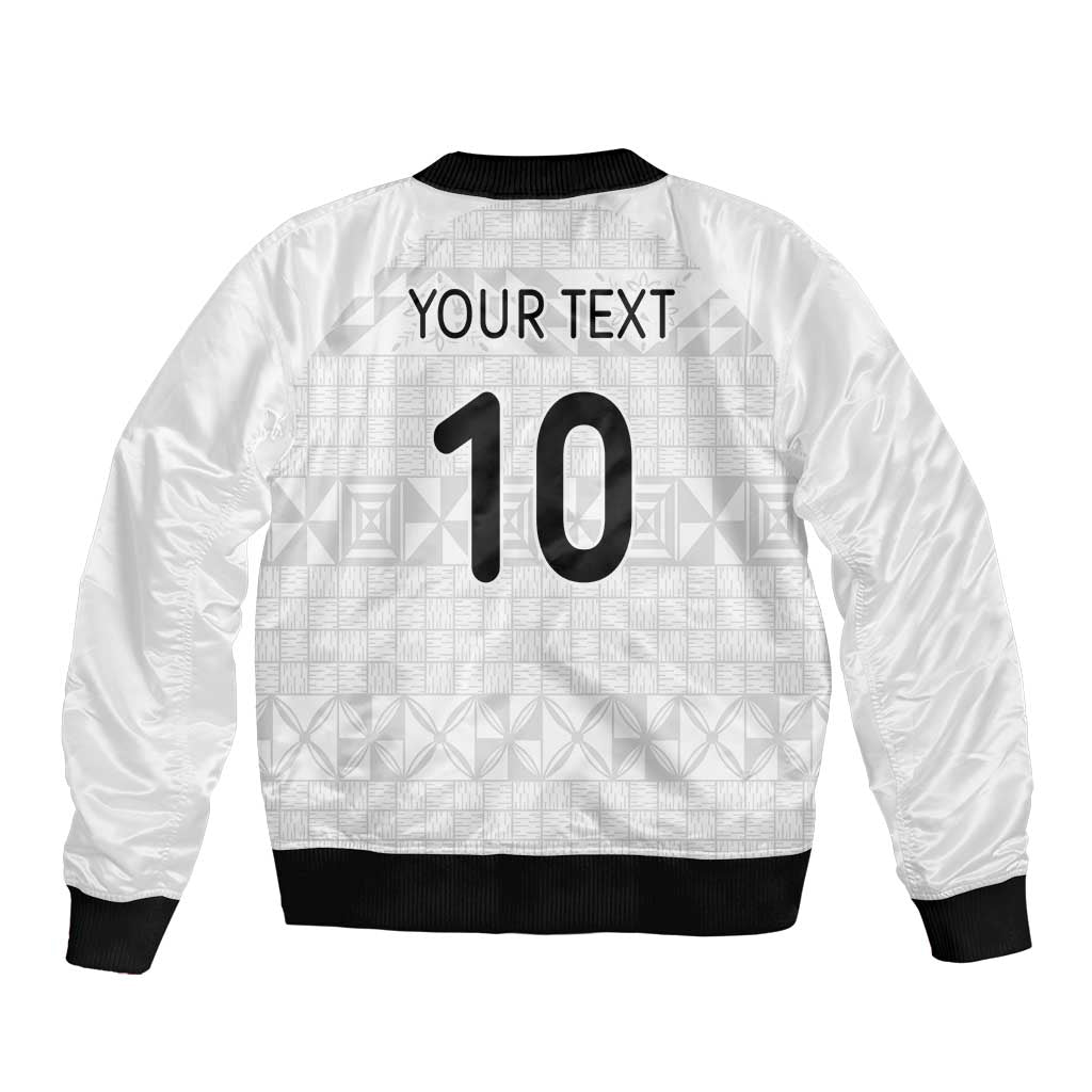 Custom Tonga Ngatu Art Rugby Mate Ma'a Bomber Jacket - Polynesian Pride