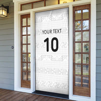 Custom Tonga Ngatu Art Rugby Mate Ma'a Door Cover - Polynesian Pride