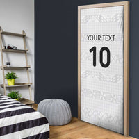 Custom Tonga Ngatu Art Rugby Mate Ma'a Door Cover - Polynesian Pride