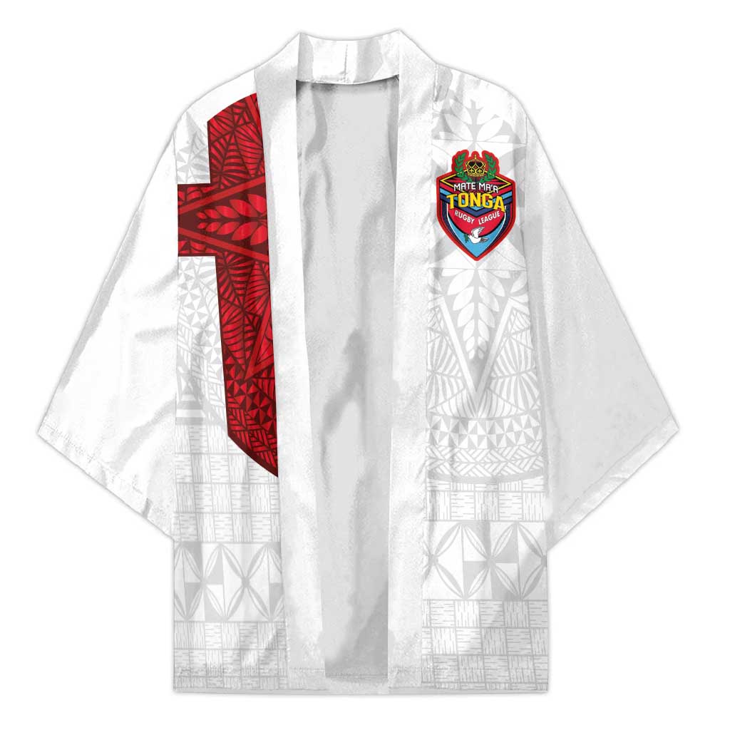 Custom Tonga Ngatu Art Rugby Mate Ma'a Kimono - Polynesian Pride